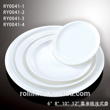 Plato de cena de la porcelana de la venta directa del Manufactory con Lastest diseñado